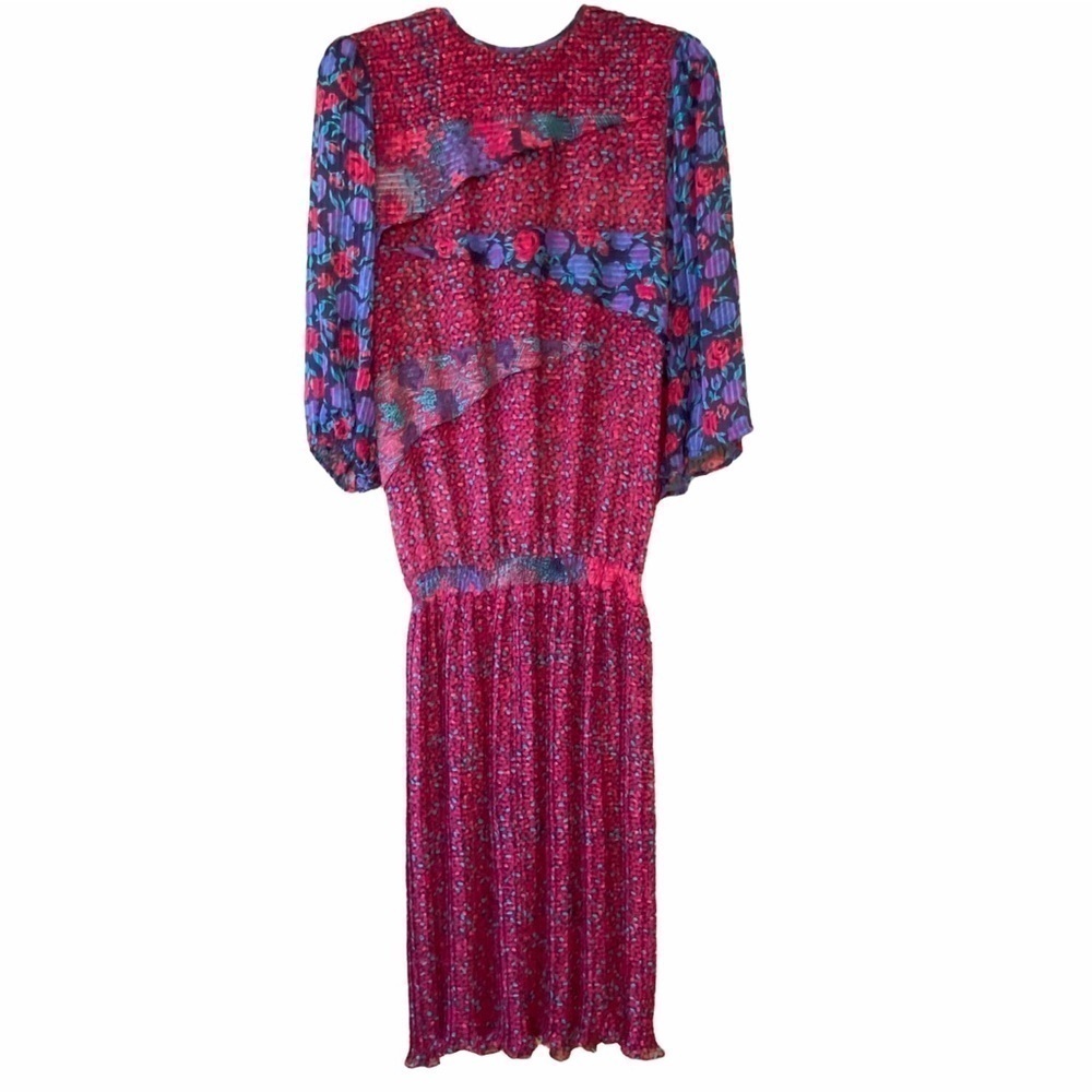 Diane Fres Vintage Dress 1980’s Graphics Sz Medium